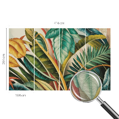 Fotografická tapeta na vliese Exotické listy