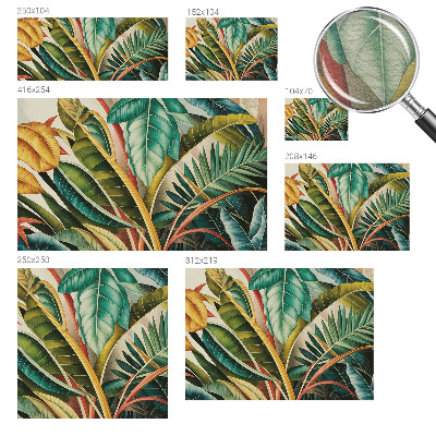 Fotografická tapeta na vliese Exotické listy