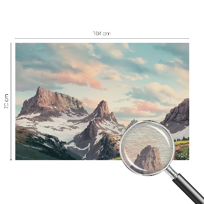 Fototapeta s potlačou na vliese Horská panoráma