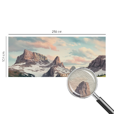 Fototapeta s potlačou na vliese Horská panoráma