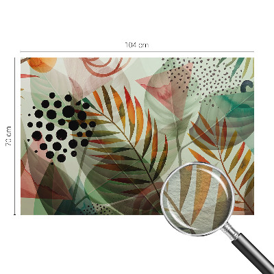 Dekoratívna fototapeta na stenu Abstraktné listy