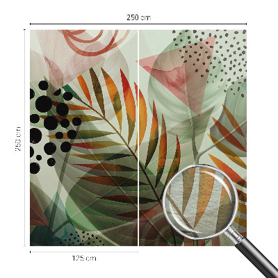 Dekoratívna fototapeta na stenu Abstraktné listy