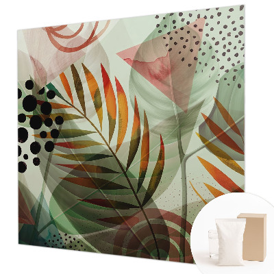 Dekoratívna fototapeta na stenu Abstraktné listy