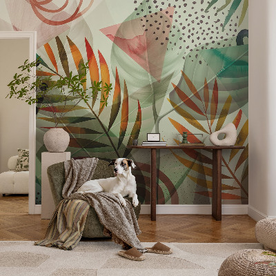 Dekoratívna fototapeta na stenu Abstraktné listy