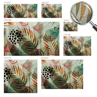 Dekoratívna fototapeta na stenu Abstraktné listy