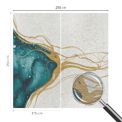 Moderná fototapeta Tyrkysové čiary