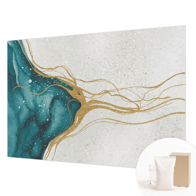 Moderná fototapeta Tyrkysové čiary