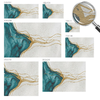 Moderná fototapeta Tyrkysové čiary