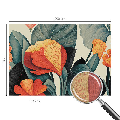 Luxusná tapeta Farebné kvety