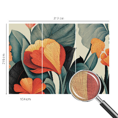 Luxusná tapeta Farebné kvety