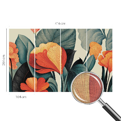 Luxusná tapeta Farebné kvety