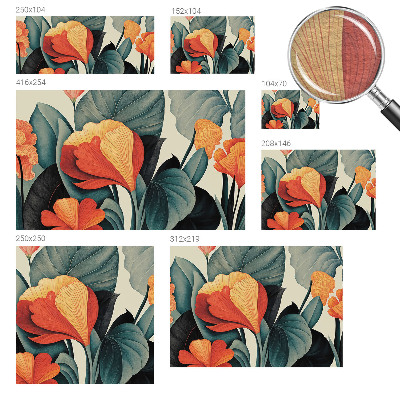 Luxusná tapeta Farebné kvety