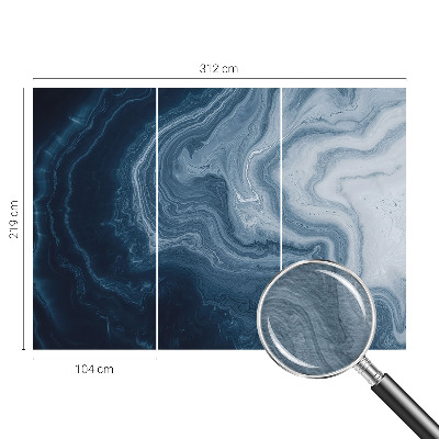 Fototapeta na stenu Modré vlny