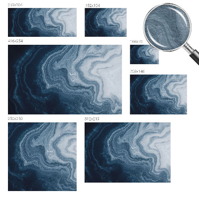 Fototapeta na stenu Modré vlny