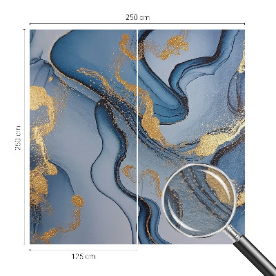 Fotografická tapeta na vliese Modré vlny