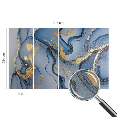 Fotografická tapeta na vliese Modré vlny