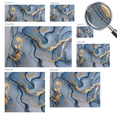 Fotografická tapeta na vliese Modré vlny