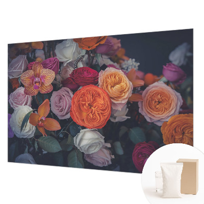 Dekoratívna fototapeta na stenu Farebná kytica