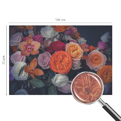 Dekoratívna fototapeta na stenu Farebná kytica