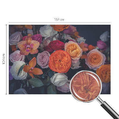 Dekoratívna fototapeta na stenu Farebná kytica