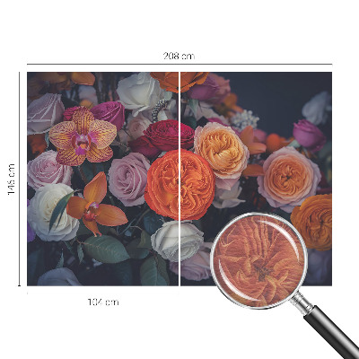 Dekoratívna fototapeta na stenu Farebná kytica