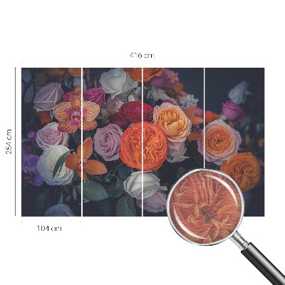 Dekoratívna fototapeta na stenu Farebná kytica