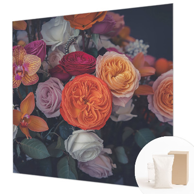 Dekoratívna fototapeta na stenu Farebná kytica