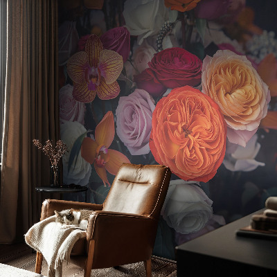 Dekoratívna fototapeta na stenu Farebná kytica