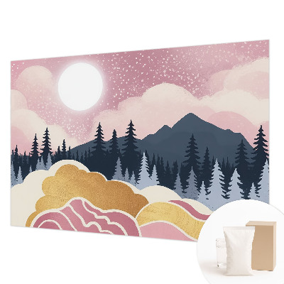 Fotografická tapeta na vliese Ružový západ slnka