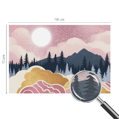 Fotografická tapeta na vliese Ružový západ slnka