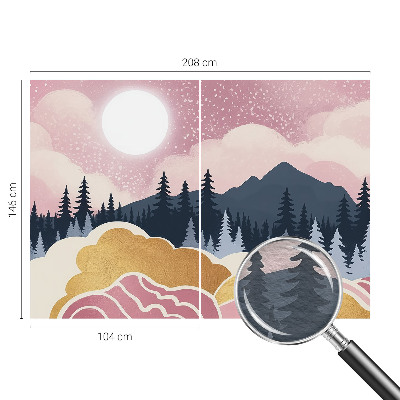 Fotografická tapeta na vliese Ružový západ slnka