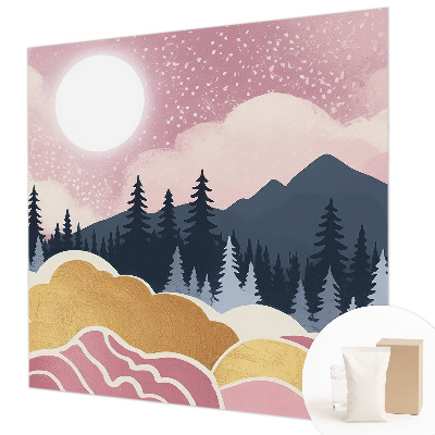 Fotografická tapeta na vliese Ružový západ slnka