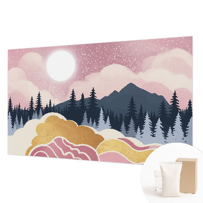 Fotografická tapeta na vliese Ružový západ slnka