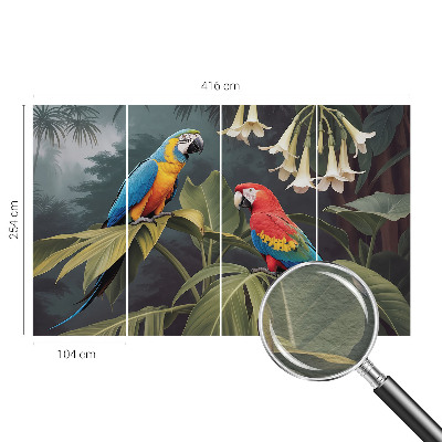 Fototapeta do spálne Farebné papagáje