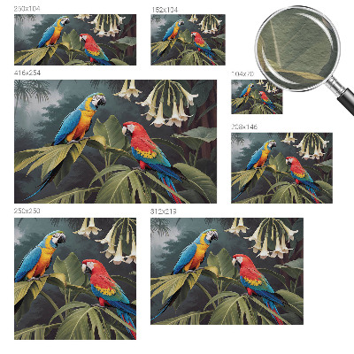 Fototapeta do spálne Farebné papagáje