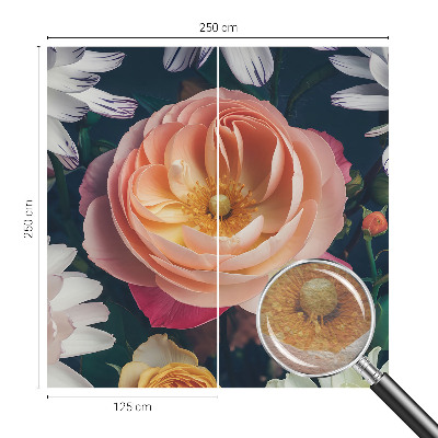 Moderná fototapeta na mieru Kvetinová harmónia