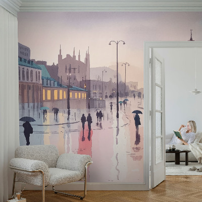 Fototapeta na stenu Daždivá prechádzka