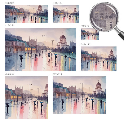 Fototapeta na stenu Daždivá prechádzka