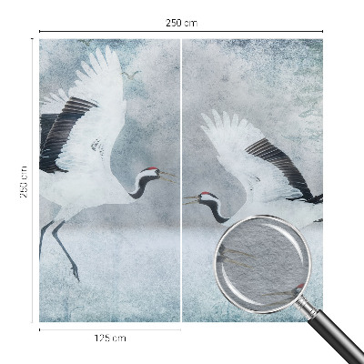 Vliesová tapeta na stenu Harmonické žeriavy