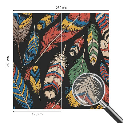 Fototapeta s potlačou na vliese Farebné perie