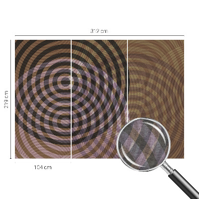 Moderná fototapeta Hypnotizujúce kruhy