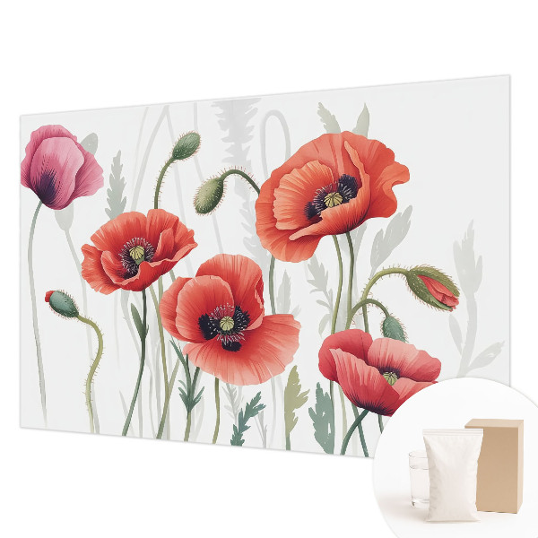 Vliesová fototapeta Červené vlčie maky