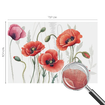 Vliesová fototapeta Červené vlčie maky