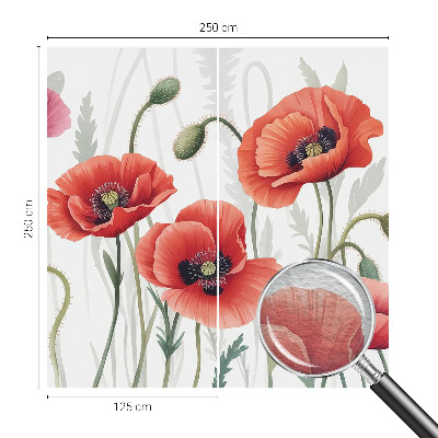 Vliesová fototapeta Červené vlčie maky