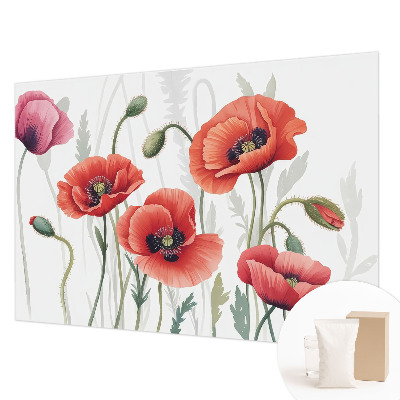 Vliesová fototapeta Červené vlčie maky