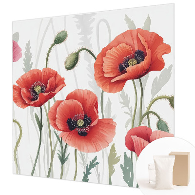 Vliesová fototapeta Červené vlčie maky