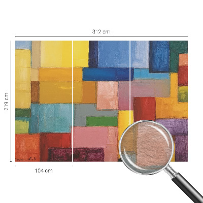 Fototapeta s potlačou na vliese Farebné obdĺžniky