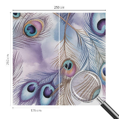 Moderná fototapeta na mieru Pávie perie