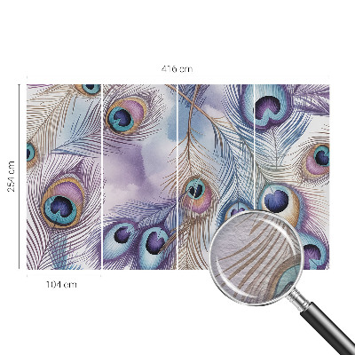 Moderná fototapeta na mieru Pávie perie