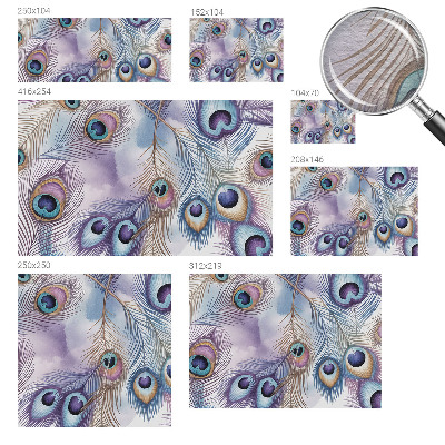 Moderná fototapeta na mieru Pávie perie